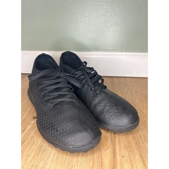 ADIDAS MENS 5.5 PREDATOR ACCURACY.3 TF TURF SOCCER SHOES BLACK OUT LACE UP - Picture 1 of 7